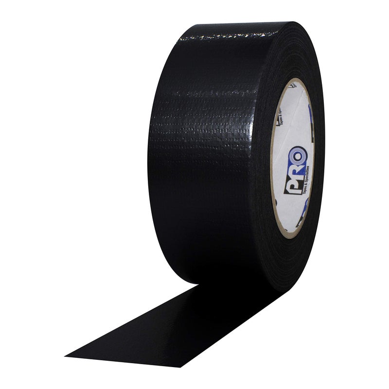 Pro Tapes ProTapes Pro Duct 100 PE-Coated Cloth Economy Duct Tape, 60 yds Length x 2"" Width, Black (Pack of 1) - Image 1